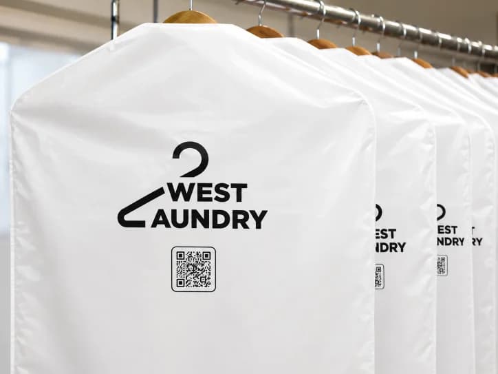 Premium dry cleaned garments at West Laundry