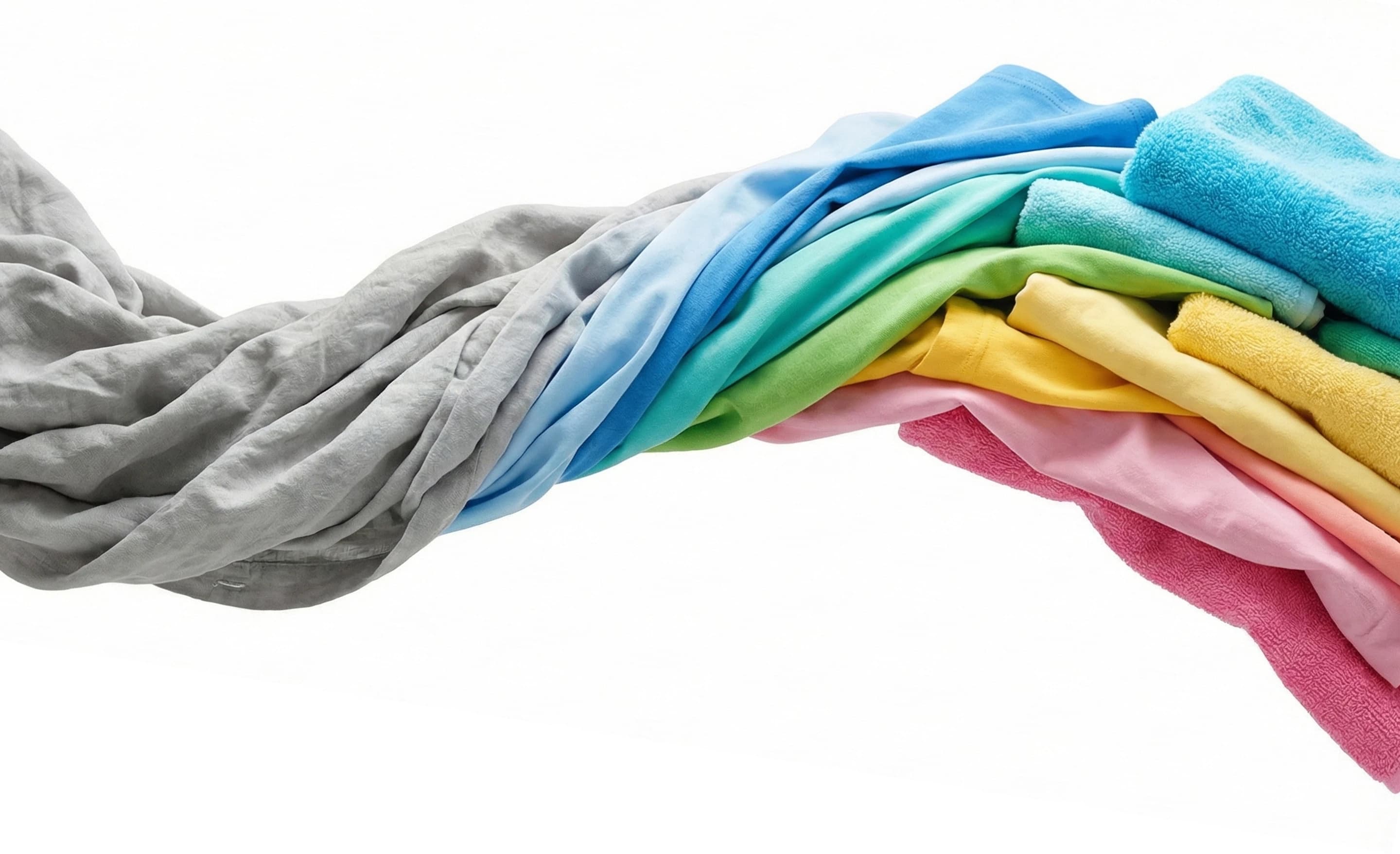 Colorful folded towels